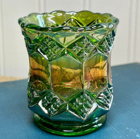 Antique EAPG Imperial Carnival Glass 'Three In One' ToothPick Holder