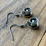 Coffee Cup Earrings, Coffee Mug with Heart