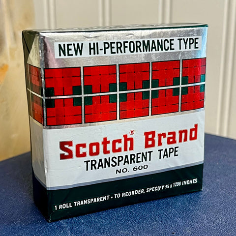Vintage Scotch Brand Transparent Tape No. 600 NOS in Box