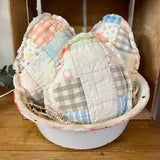 Set of 3 Quilted Pastel Easter Egg Pillow, Mini