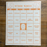 Vintage Stork Bingo Cards