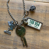 Illinois Necklace with Mini License Plate Tag, 1950, #108 954