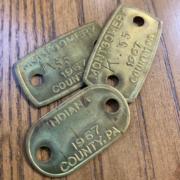 Vintage Brass Dog Tags (1) – Duct Tape and Denim