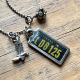 Texas Necklace with Mini License Plate Tag, 1956, #LD8125