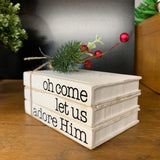 Faux Book, Unfinished Wood Blanks for Stacked Books Decor (1)