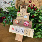 Yardstick Christmas Tree Ornament, Assorted Words