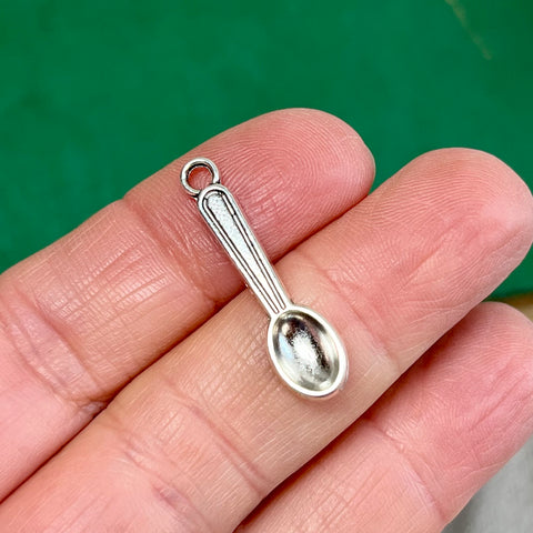 Spoon Charm, Small, Antiqued Silver (1)