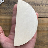 Chunky Wood Half-Circle for Crafting, 4 3/4" (1)
