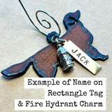 Chihuahua Ornament with Merry Christmas & Paw Charms