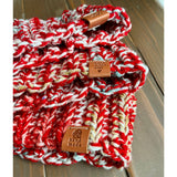 Candy Cane Red Christmas Headband Christmas or Ear Warmers for Women