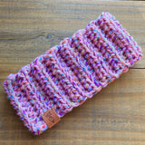 Chunky Pink Headband Ear Warmers for Winter