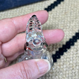 PLUTO Perfume Bottle Painted Glass 1950s Vintage Disney Dog