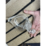 Vintage 1980's Clear Acrylic Swan Towel Holder Soap Dish Bathroom Decor