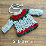 Crochet Christmas Sweater Ornament