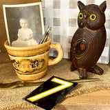 Vintage Vignette #2 - Wood Owl, Coffee Cup, & More