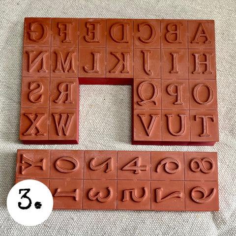 Rubber Number Stamps Large