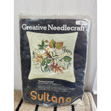 SULTANA Autumn Leaves Creative Needlecraft 14 x 14 Crewel Pillow Kit #32098 V156