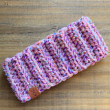 Chunky Pink Headband Ear Warmers for Winter