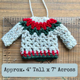 Crochet Christmas Sweater Ornament