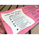 Vintage 1960 CURITY Diaper Liners, Pink Box, 144, Retro Baby Shower Prop