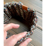 Handmade Brown Crochet Headband or Ear Warmers for Women