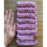 Chunky Pink Headband Ear Warmers for Winter
