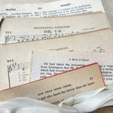 Vintage Book Pages & Ephemera Box for Junk Journals or Scrapbooks