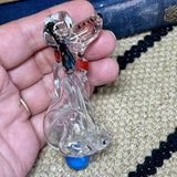PLUTO Perfume Bottle Painted Glass 1950s Vintage Disney Dog
