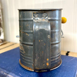 Vintage Bromwell Flour Sifter with Yellow Handle, 3 Cup Sifter