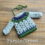 Crochet Christmas Sweater Ornament