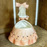 Vintage Napco Southern Belle Planter Pink Peach 1950s