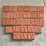 Alphabet Rubber Stamps, Number Rubber Stamps