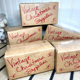 Vintage Christmas Crafting Supplies Surprise Box
