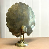 Vintage Brass Peacock Figurine