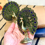 Vintage Brass Peacock Figurine