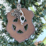 Police Officer Christmas Ornament, with Charms