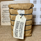 Miniature Cotton Bale with Texas Tech Tags