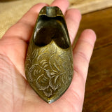 Vintage Brass Slipper Ashtray
