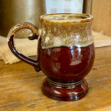 Vintage Brown Drip Ceramic Coffee Mug