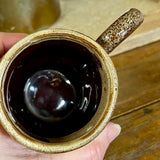 Vintage Brown Drip Ceramic Coffee Mug