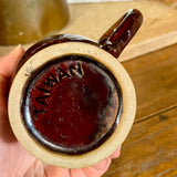 Vintage Brown Drip Ceramic Coffee Mug