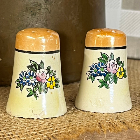 Vintage Lusterware Salt & Pepper Shakers – Made in Japan