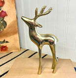 Vintage Brass Reindeer Figurine