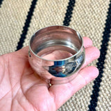 Set of 5 Vintage SILVER PLATE NAPKIN RINGS Teleflora, Modern Silverplated