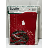 NEW Bucilla SANTA & POINSETTIA Christmas Stocking Cross Stitch Kit 82431 V145