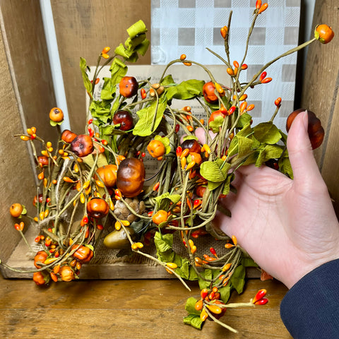 5 - 3" Fall Candle Ring Wreaths