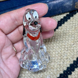 PLUTO Perfume Bottle Painted Glass 1950s Vintage Disney Dog