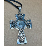 Vintage TAXCO Mexico Handmade Sterling Silver Cross Pendant 925 TP-49, N1-8