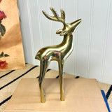 Vintage Brass Reindeer Figurine