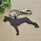 Boxer Keychain, Rustic Key Chain